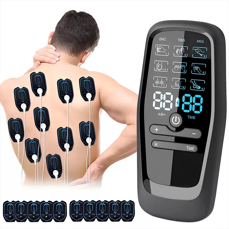 Stimulateur musculaire EMS avec 10 électrodes