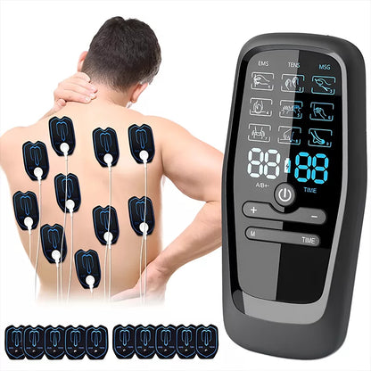Stimulateur musculaire EMS avec 10 électrodes