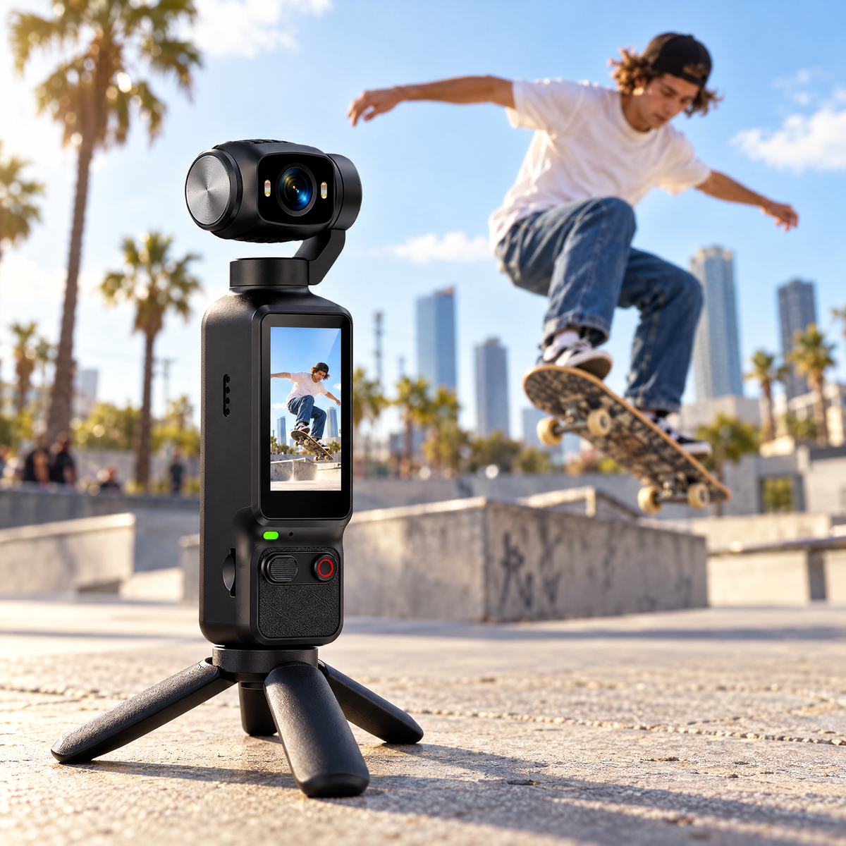 Caméra de vlogging dotée d'un écran haute définition (HD)