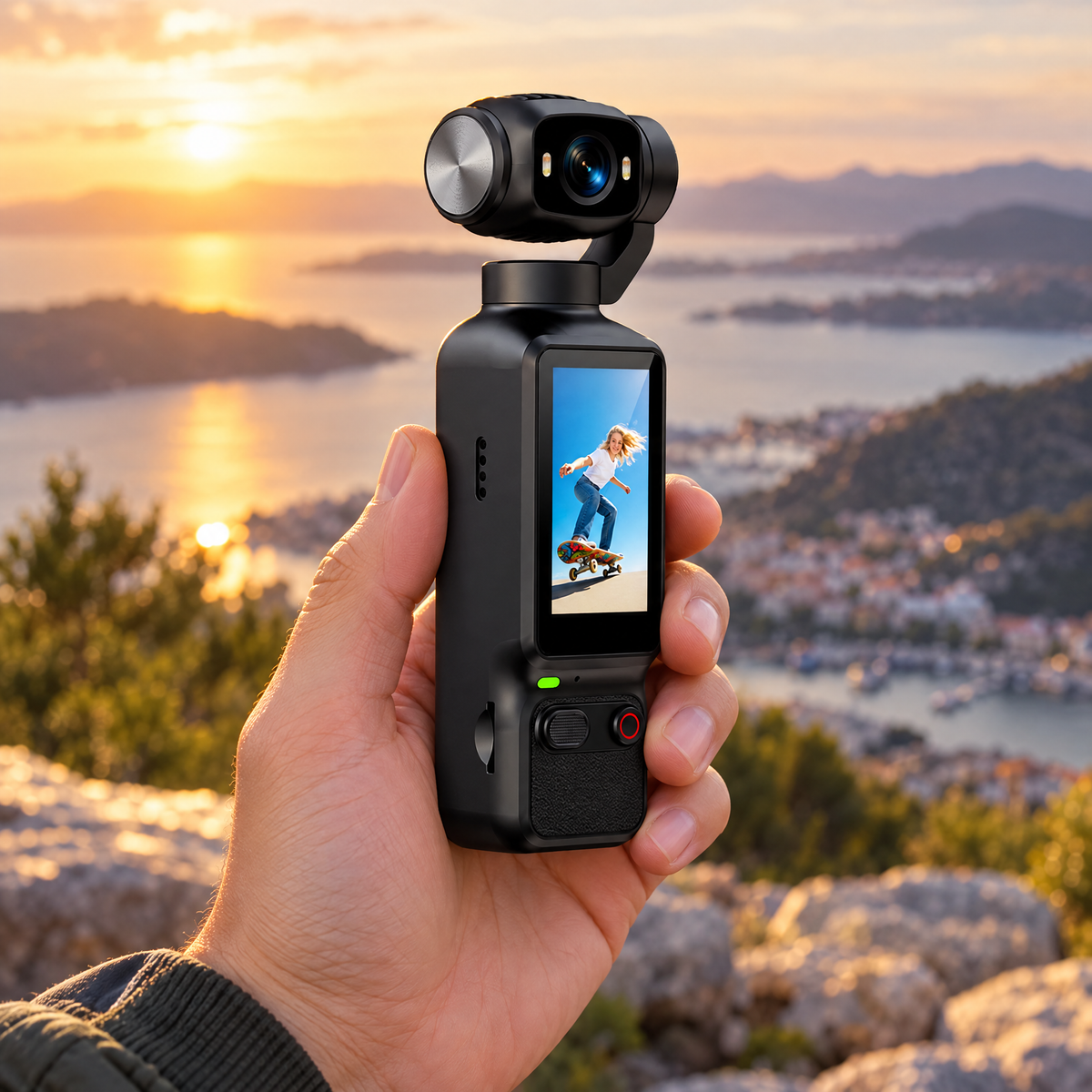 Caméra de vlogging dotée d'un écran haute définition (HD)