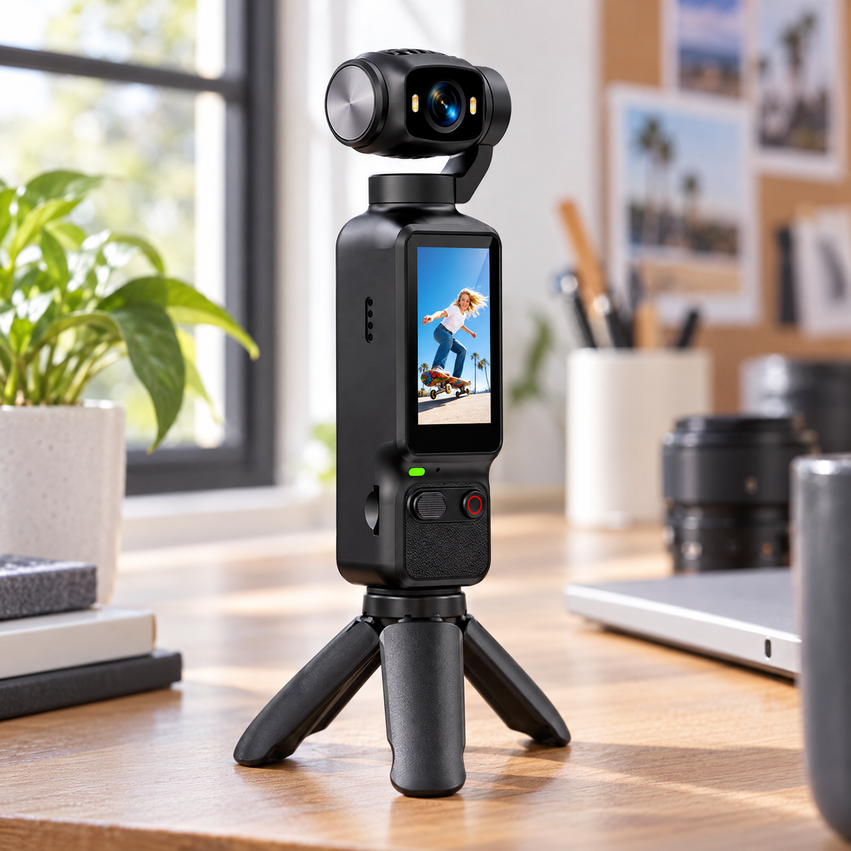 Caméra de vlogging dotée d'un écran haute définition (HD)