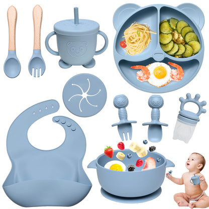 Ensemble d’Alimentation en Silicone pour Bébé