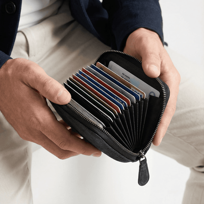 Porte-cartes sécurisé RFID multi-compartiments